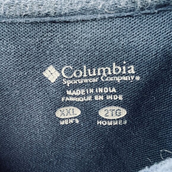 Columbia Mens Polo Shirt XXL Blue 100% Cotton Short Sleeve Pullover - Picture 4 of 9